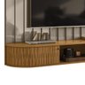 Painel Com Rack Suspenso Ripado Para TV Até 75 Polegadas Fendi Naturale Insígnia Shop JM - 6