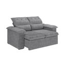Ver imagem 2 de Sofá Retrátil e Reclinável 2 Lugares Veludo Suede Grafite Cupuaçu 180cm CabeCasa MadeiraOriginals