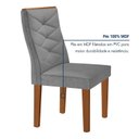 Ver imagem 5 de Conjunto Sala de Jantar 6 Lugares Redonda Tampo 120cm Vidro/MDF Mesa e Cadeiras Barcelona Yescasa