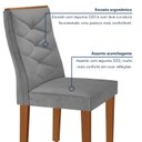 Ver imagem 6 de Conjunto Sala de Jantar 6 Lugares Redonda Tampo 120cm Vidro/MDF Mesa e Cadeiras Barcelona Yescasa
