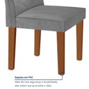 Ver imagem 7 de Conjunto Sala de Jantar 6 Lugares Redonda Tampo 120cm Vidro/mdf Mesa e Cadeiras Barcelona Yescasa