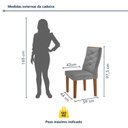Ver imagem 4 de Conjunto Sala de Jantar 6 Lugares Redonda Tampo 120cm Vidro/MDF Mesa e Cadeiras Barcelona Yescasa