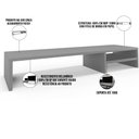 Ver imagem 5 de Kit 04 Suportes para Monitor Stand Home Office Lap 90 Cm L03 Cinza - Lyam