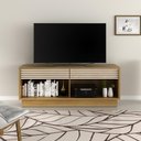 Ver imagem 1 de Rack TV 42" com 2 Gavetas Multimóveis CR45009 Natural/Off White