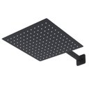 Ver imagem 2 de Ducha Chuveiro 20x20cm com Braco Reto 40cm Aco Inox 304 Preto