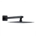 Ver imagem 1 de Ducha Chuveiro 20x20cm com Braco Reto 40cm Aco Inox 304 Preto