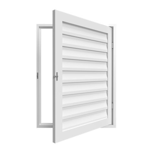 Porta Alçapão Laminada 60CMX60CM em Alumínio Branco – Vitrolar