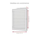 Ver imagem 3 de Porta Alçapão Laminada 60CMX60CM em Alumínio Branco – Vitrolar