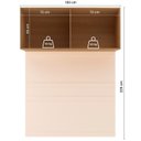 Ver imagem 5 de Módulo Ponte Aéreo 150cm MDP San Diego Yescasa Bege/Tauari Ambar/Off White