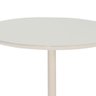 Mesa Apoio Saarinen Monocromática Tampo de Vidro 60 cm - Off White - 3