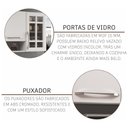 Ver imagem 4 de Cozinha Modulada Completa Fidelitá Viena 6 Peças 295cm 15 Portas 3 Gavetas com Tampo Branco
