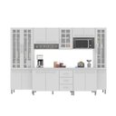 Ver imagem 6 de Cozinha Modulada Completa Fidelitá Viena 6 Peças 295cm 15 Portas 3 Gavetas com Tampo Branco