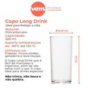 Ver imagem 5 de Copo Long Drink 300ml Natural em Policarbonato Linha Salut Vem
