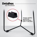 Ver imagem 4 de Kit 2 Banqueta Banco Aço Média Cozinha Bar Balcão 60cm Preta