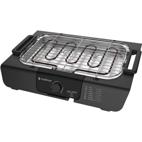 Churrasqueira Elétrica Cadence Grill Menu Preto 220V GRL810-220