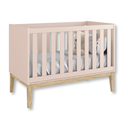 Ver imagem 2 de Quarto de Bebê Berço + Cômoda Sapateira + Guarda Roupa 3 Portas Rosa Classic Madeira Natural