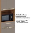 Ver imagem 6 de Paneleiro 100 Mdf 4 Portas com Espaço para Forno e Micro-ondas 70cm Duna Luciane Móveis
