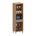 Ver imagem 2 de Paneleiro 100 Mdf 4 Portas com Espaço para Forno e Micro-ondas 70cm Duna Luciane Móveis
