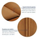 Ver mais imagens de Guarda-Roupa Casal 100% MDF 5 Portas 8 Gavetas Bari Marrom/Cinamomo