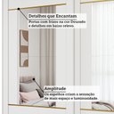 Ver imagem 6 de Guarda-Roupa Casal 2 Portas de Correr com Pés e 4 Espelhos 229cm 100% MDF Talin Espresso Móveis Branco