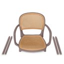 Ver imagem 7 de Kit 20 Cadeiras de Jantar Roma Prática com Braços para Sala e Cozinha - Marrom Claro