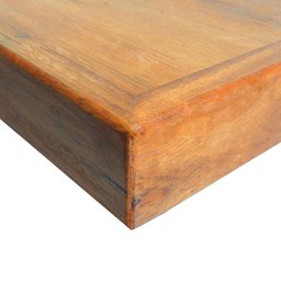 Mesa Industrial Diamond Madeira Maciça 1,60m Ferragem Preta - 3
