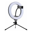 Ver imagem 2 de Ring Light 22cm 8 Polegadas Led 28w Iluminador Usb Controlador 3 Cores Tripe Mesa