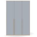 Ver imagem 3 de Guarda Roupa MDF 18mm 3 Portas Azul Sereno com Carvalho Malva