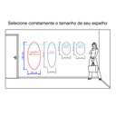 Ver mais imagens de Espelho Multiuso Lapidado Pendurador 130x60 cm Oval