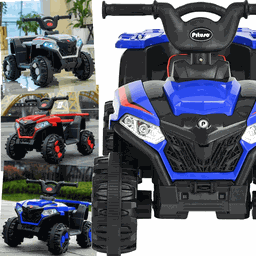 Quadriciclo Eletrico Infantil Zippy Toys Atv Super 6v Azul - 4