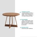 Ver imagem 3 de Mesa de Jantar Redonda 1 m Átria 1594 Carraro Nogal/Rose