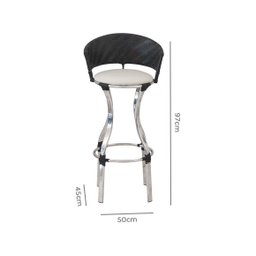 BANQUETA EM ALUMINIO PARA SUA AREÁ GOURMET E DECORAR SUA CASA - 2