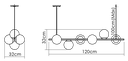 Ver imagem 2 de Pendente Lustre Luminária Globo de Vidro