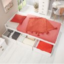 Ver imagem 5 de Cama Solteiro Madeira Maciça 3 Gavetas com Estrado Mia Branco Idimex