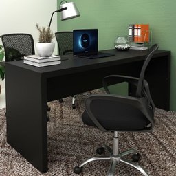 Escrivaninha Mesa Escritorio 180 Cm Me4185 Preto Tecno Mobili - 2