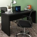 Ver imagem 2 de Escrivaninha Mesa Escritorio 180 Cm Me4185 Preto Tecno Mobili