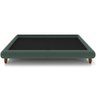 Cama Casal Queen Base Box Pés de Madeira 176cm Otto P05 Veludo Verde Musgo - Lyam Decor - 4