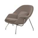 Ver imagem 1 de Poltrona Womb Chair sem Puff Cromada Linho Bege