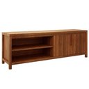 Ver imagem 1 de Rack para Tv 70 Pol Madeira Macica Taeda 2 Portas 180 Cm 1552n Rustico Escuro Festra