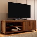 Ver imagem 2 de Rack para Tv 70 Pol Madeira Macica Taeda 2 Portas 180 Cm 1552n Rustico Escuro Festra