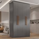 Ver imagem 2 de Modulo de Guarda Roupas para Quarto 4 Portas e 2 Gavetas Madrid Maxel