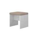 Ver imagem 1 de Banqueta Ouro Cor:branco - Camarim - Penteadeira - Mizza Decor