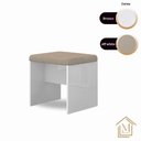 Ver imagem 5 de Banqueta Ouro Cor:branco - Camarim - Penteadeira - Mizza Decor