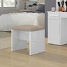 Banqueta Ouro Cor:branco - Camarim - Penteadeira - Mizza Decor - 2