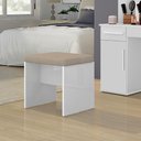 Ver imagem 2 de Banqueta Ouro Cor:branco - Camarim - Penteadeira - Mizza Decor