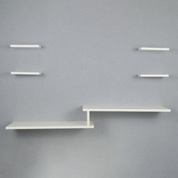 Rack TV Suspenso para Quarto Sala Branco 115cm - 2