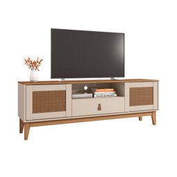 Rack para TV até 60 Polegadas Pés em Madeira Maciça 160cm Esmeralda Versátile - 8