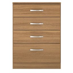 Cômoda Astral 4 Gavetas 62cm Amêndoa Touch Demóbile - 3