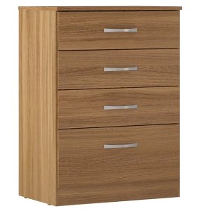 Cômoda Astral 4 Gavetas 62cm Amêndoa Touch Demóbile