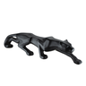 Escultura Estátua Decorativa Pantera Ataque Sala de Estar 22cm:preto Fosco - 1